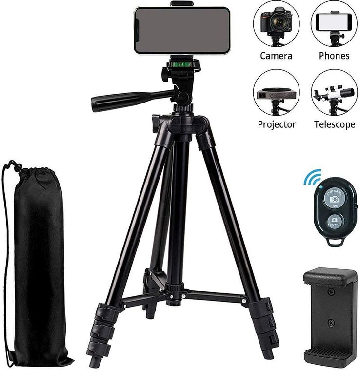 Black Aluminum Alloy Tripod