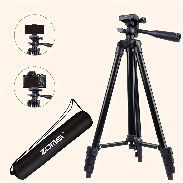 Black Aluminum Alloy Tripod